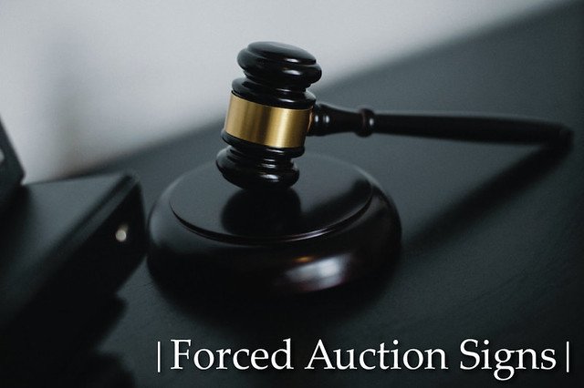 Forced Auction Signs